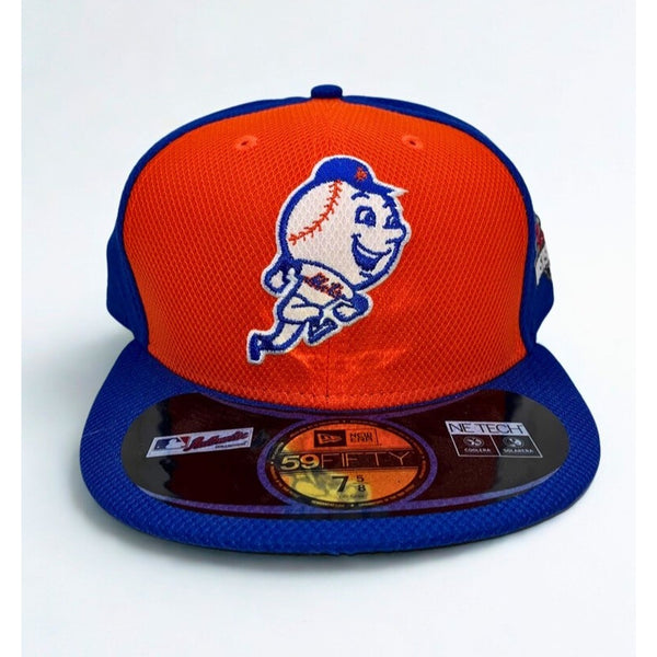 New York Mets Mr Met 2015 Postseason New Era 59FIFTY Fitted Hat Size 7 5/8 NWT