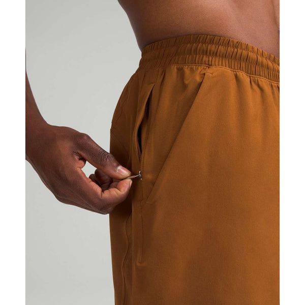 Lululemon Pace Breaker Lined 9" Shorts Mens Large Copper Brown LM7ANTS Running