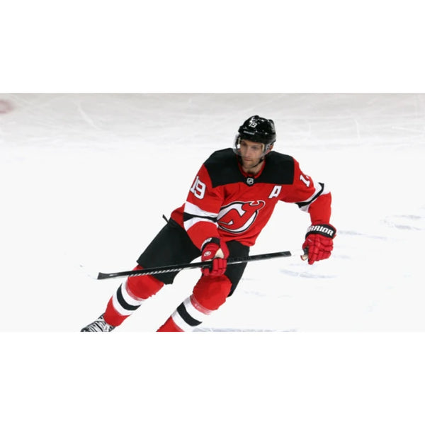 Travis Zajac Signed New Jersey Devils Alt Captain Reebok Jersey Youth L/XL Auto