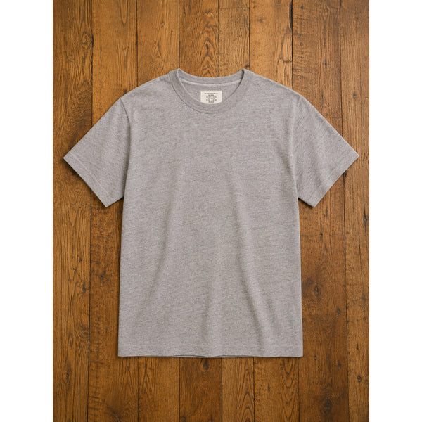 Buck Mason Field-Spec Cotton Heavy Tee Speckle Grey XL NWT Heavyweight $62