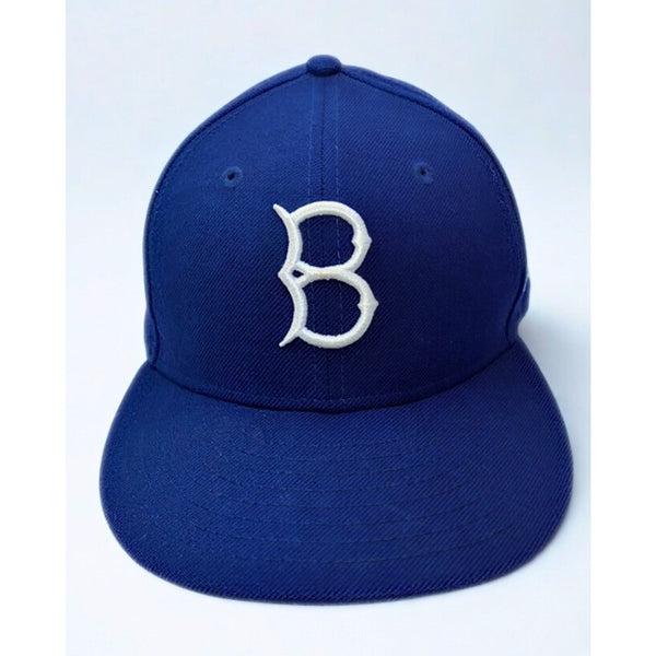 Brooklyn Dodgers New Era 59FIFTY Cooperstown Wool Fitted Hat Size 7 Vintage