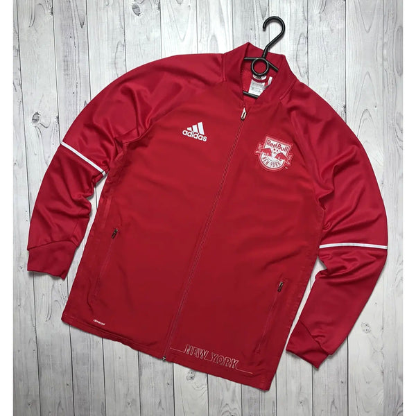 New York Red Bulls Adidas Climacool Jacket Large Team Issued MLS 2016 Full Zip