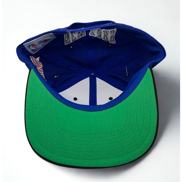 New York Knicks G Cap Vintage 90s Snapback Hat NBA Deadstock NWT Rare Blue Black