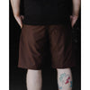 Dixxon Hybrid Shorts Mens 38 Brown Poly Spandex Lightweight Wicking NWOT 10"