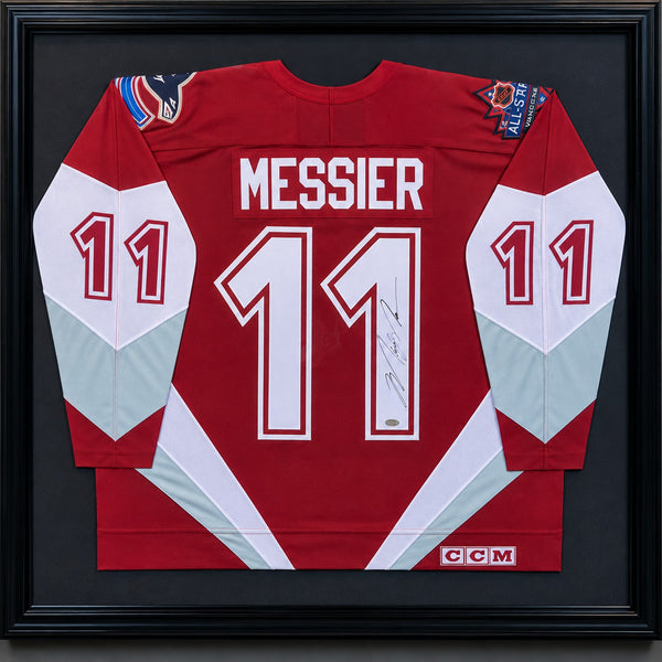 Mark Messier Signed CCM Vancouver Canucks 1998 NHL All-Star Game Jersey Framed