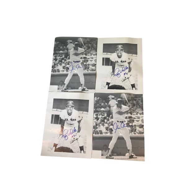 New York Yankees Chris Chambliss & Roy White Signed Autographed 8X10 Photo Lot