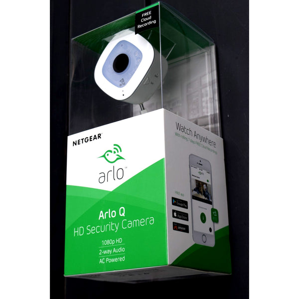 Arlo Q VMC3040 Wired 1080p HD Security Camera NEW Night Vision Alexa