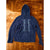 Prana Womens Embroidered Floral Full Zip Hoodie Blue Size L Boho Vintage Y2K