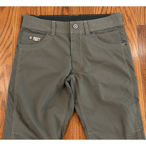 Kuhl Radikl Hiking Pants Men's 31x32 Olive Green Stretch Outdoor Tactical UPF 50
