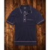 Todd Snyder Italian Cotton Silk Riviera Sweater Polo Navy Men's S Knit Shirt