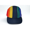 Paul Smith PS Stripe Nylon Baseball Cap Rainbow Strapback NWOT Rare Hat