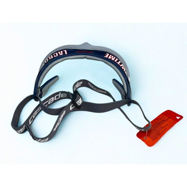 Cascade PolyAir-PA Showtime Lacrosse Goggles Navy Silver NWT ASTM F803