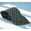 Ermenegildo Zegna Soft 100% Silk Tie Abstract Geometric Pattern Italy