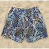 ETRO Milano Swim Trunks Mens 2XL Blue Paisley Lined Drawstring Made In Italy