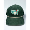 Masters Tournament 2026 Rope Hat Augusta National Green Map Patch Golf Cap NWOT