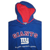 New York Giants Lee Sport Hoodie Sweatshirt Blue Stitched Logo Mens Medium M
