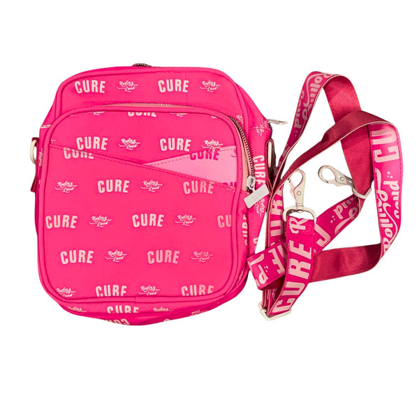 CURE x Rolling Loud Hot Pink 3M Reflective Messenger Bag NIB RARE