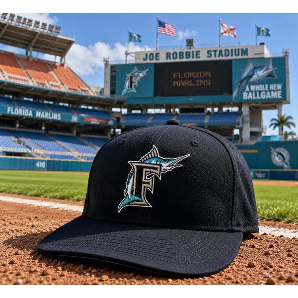 Florida Marlins New Era Diamond Collection Pro Model Hat 7 USA Vintage Wool MLB