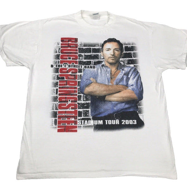 Bruce Springsteen & The E Street Band 2003 Stadium Tour Giants Stadium Tee Sz XL