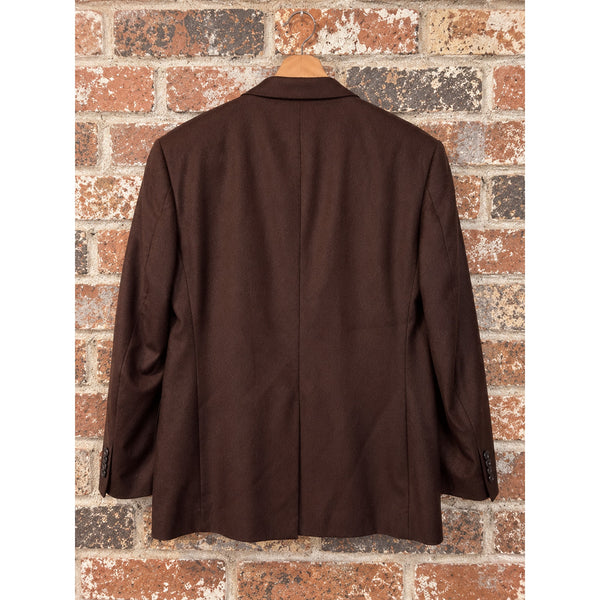 Valenza Loro Piana Cashmere Blazer Men's 44L Brown Sport Coat Made Canada
