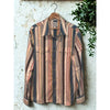 Tecovas Flying T Foundation Weight Pearl Snap Shirt NWT Large Western Stripe