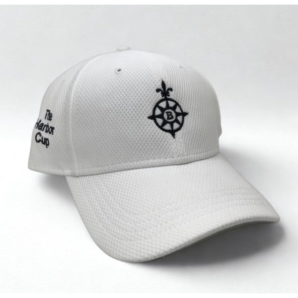Bayonne Golf Club New Era Golf Hat Strapback White Harbor Cup Performance Cap