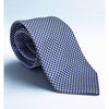 Charles Tyrwhitt 100% Silk Tie Blue White Geometric Mens Classic Necktie EUC