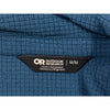 Outdoor Research Trail Mix Quarter Zip Pullover Sz. Medium Blue Microgrid Fleece