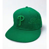Philadelphia Phillies New Era 59FIFTY Fitted Hat 7 3/8 Green Monochrome Y2K MLB
