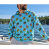 Grateful Dead x Section 119 Floating Bears UPF 50 Hoodie Blue 3XL NWOT
