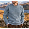 Ben Silver Vintage Shetland Wool Shag Sweater Men's M Blue Melange Scotland NWT