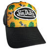 Von Dutch Flying Eyeball Green Trees Mesh Snapback Trucker Hat NWT Rare OSFA