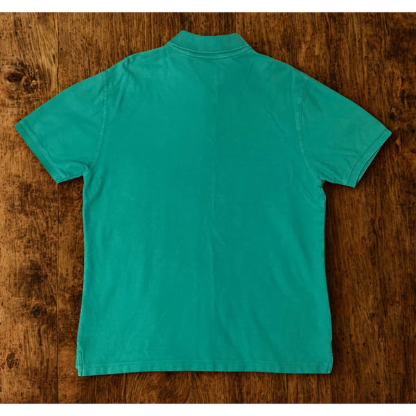 Psycho Bunny Polo Shirt Mens Size 5 L Green Pima Cotton Short Sleeve Preppy