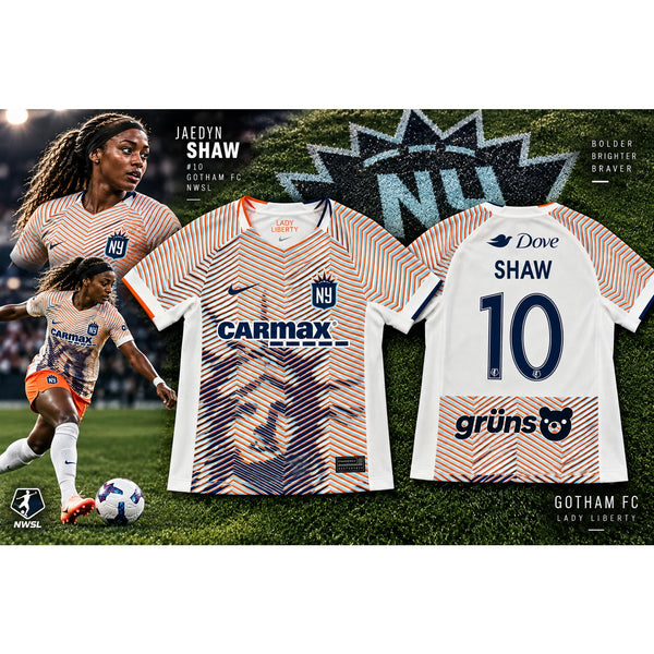 Gotham FC Jaedyn Shaw #10 Nike Lady Liberty Jersey Unisex S NWSL NWOT