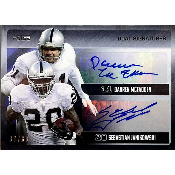 Darren McFadden Sebastian Janikowski 2025 Pulse Dual Auto 37/60 Raiders