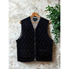 J.Crew Oarsman Quilted Vest Black White Lined Men’s S Made in Korea Nylon Vtg.