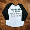 Who Wants To Be A Millionaire Game Show T Shirt Large 3/4 Sleeve Vintage