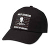 Harley-Davidson Wounded Warrior Project Hero Hat Black Flex Cap L NWT