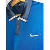 Nike Tiger Woods TW Perforated Panel Polo Blue Gray 585783 Men’s Sz M Golf EUC