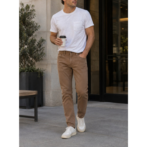 Todd Snyder Slim Fit Stretch 5-Pocket Chino Pants Rust Brown 35x32 Mens