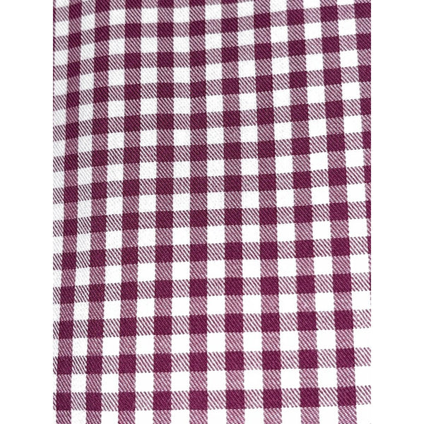 Loro Piana Italy Cotton Flannel Red Gingham Button Down Shirt Men's 3XL MAB1852