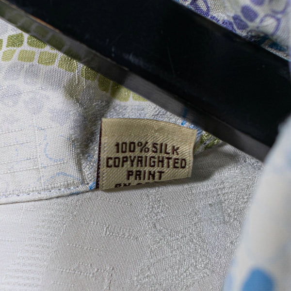 Tommy Bahama Silk Camp Shirt Mens XL Hawaiian Floral Print Button Up