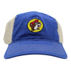 Buc-ee’s Gas Station Blue White Mesh Snapback Baseball Cap Hat EUC