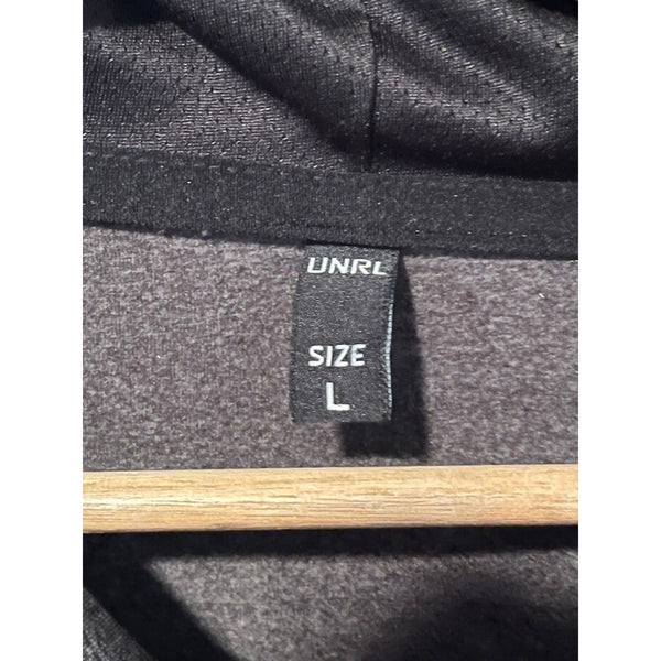 Barstool Sports x UNRL Crossover Hoodie Gray Performance Fleece Stretch Sz L EUC