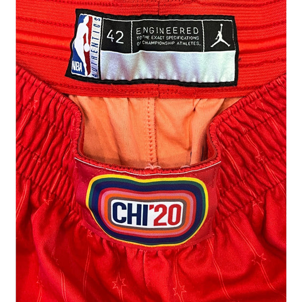 NBA 2020 All Star Jordan Swingman Shorts Red Size 42 XL Chicago Nike Rare