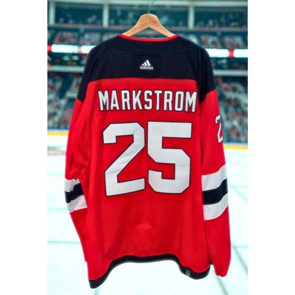 New Jersey Devils Jacob Markstrom #25 NHL Adidas Authentic Jersey Sz 60 3XL NWOT