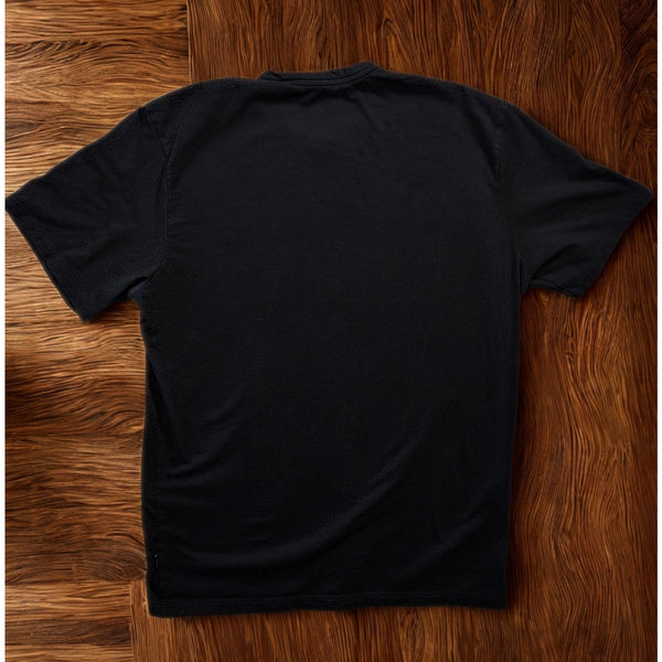 PAKA Royal Alpaca Pima Blend Essential Tee Shirt Black Medium Made in Peru