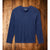 Faherty Cloud Henley Long Sleeve Navy Blue Heather Sz. 2XL NWOT Pima Cotton $98