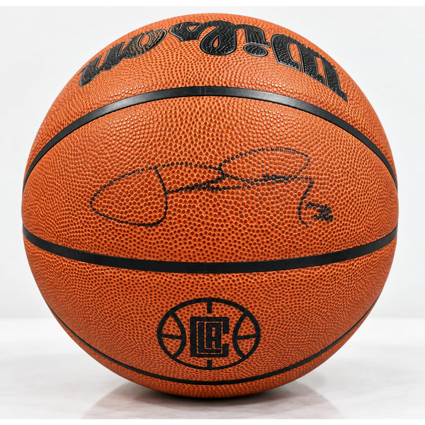Paul George Signed Wilson NBA LA Clippers Game Ball Basketball COA Auto PG13