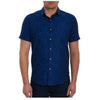 Robert Graham Bayview XL NWT Navy Floral Damask Short Sleeve Button Up Shirt